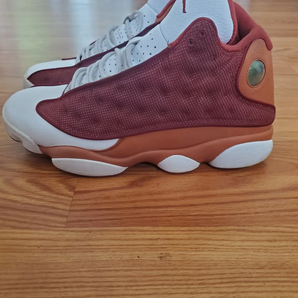 Jordan Men's High-Top Sneakers in Maroon and Tan
